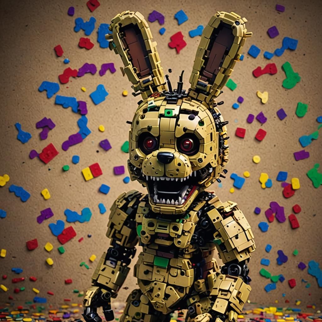 Lego Springtrap - AI Generated Artwork - NightCafe Creator