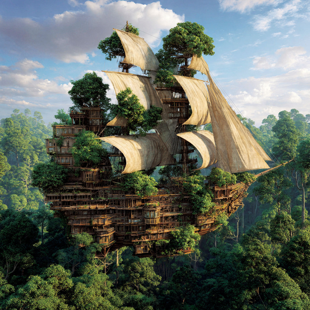 1.1 SHIPS IN UNUSUAL PLACES #4   by @AI Nightrider