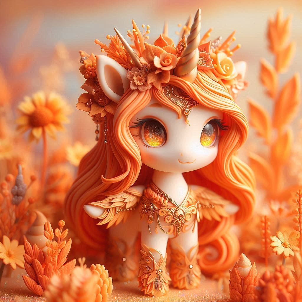 More orange unicorns