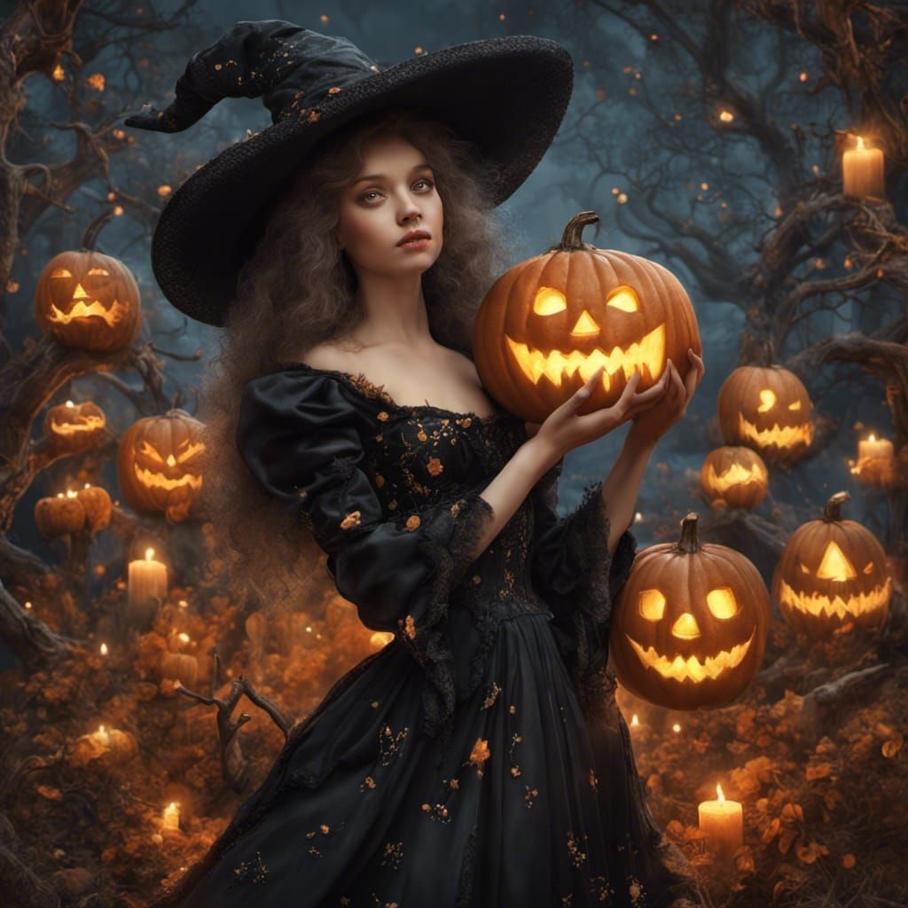 99 Witches for Halloween (31) - AI Generated Artwork - NightCafe Creator