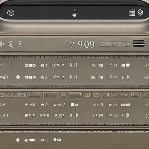 Iphone in the style of 1889