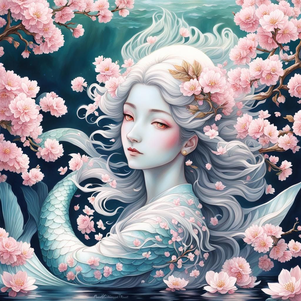 Cherry blossom Mermaid