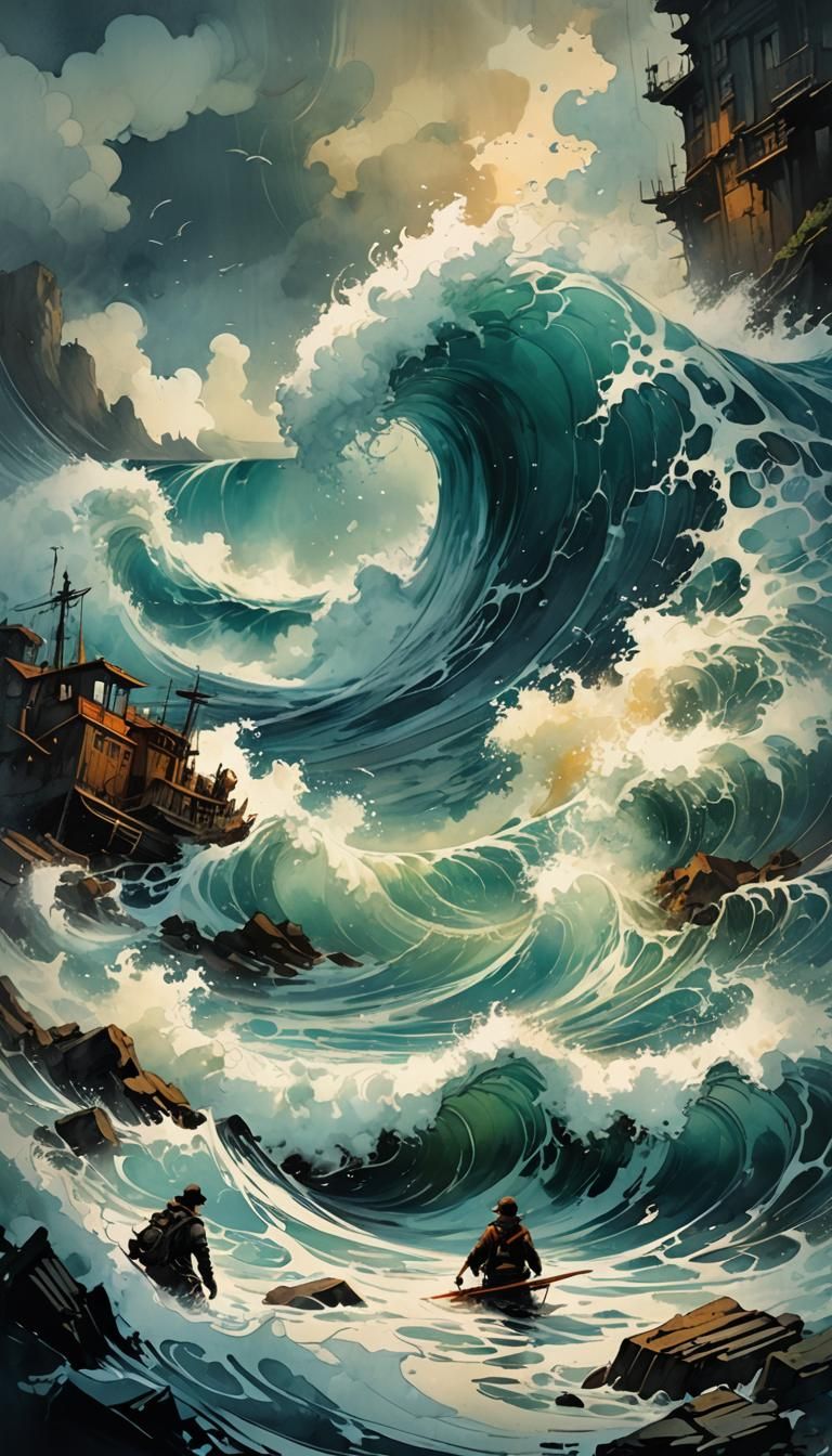 THE WAVE 🌊  by @Jimmycostnothin