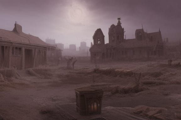 Desert ghost town time timetravel surely horror Gustave Doré...
