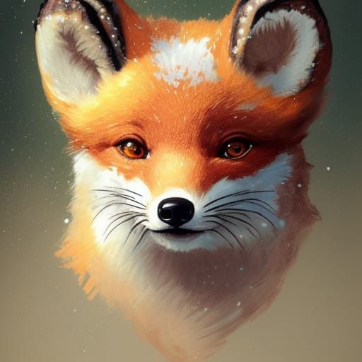 Accidental Fox Portrait - AI Generated Artwork - NightCafe Creator