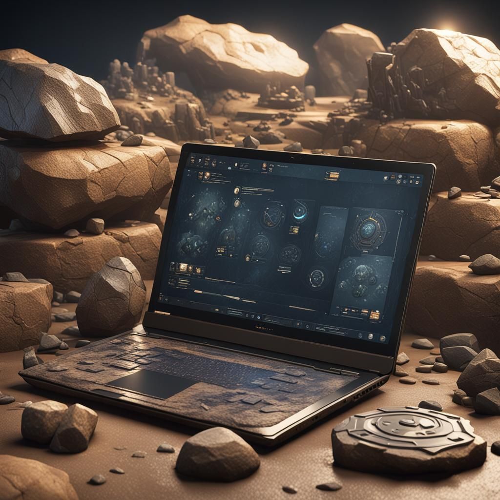 stone age laptop biface stone tools electronics 