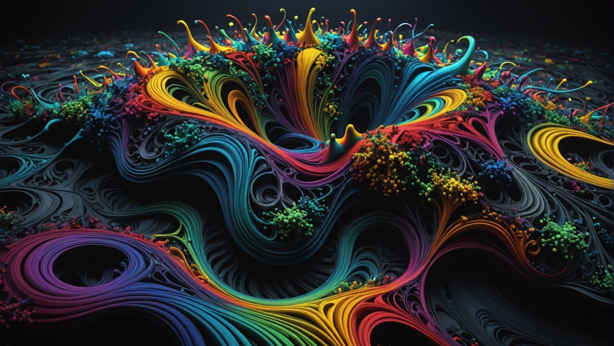 <lora:Dreamy Darkness V1:1.0> <lora:NC Hyperreal:1.0> Macro hyper dark realistic photography, octane render, organic abstract scfi material,...