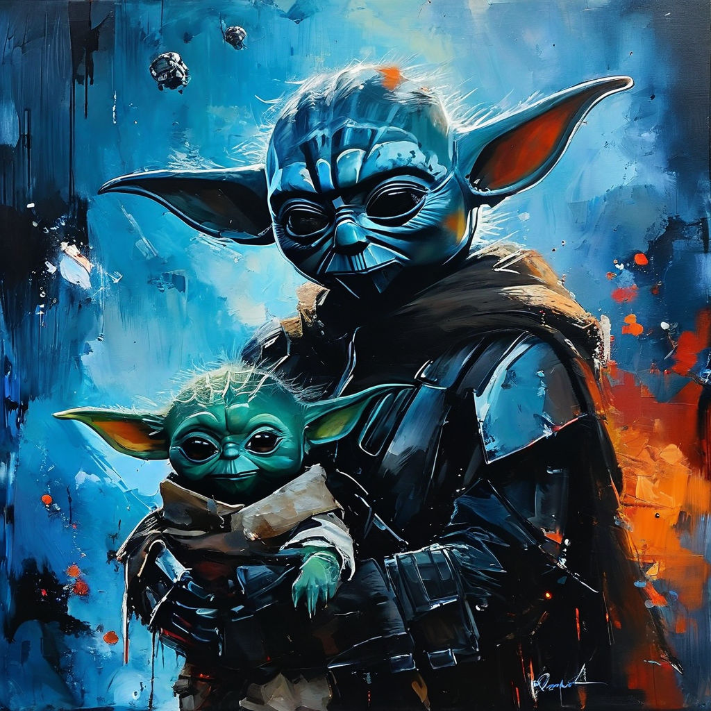 Master Yoda and Baby Yoda