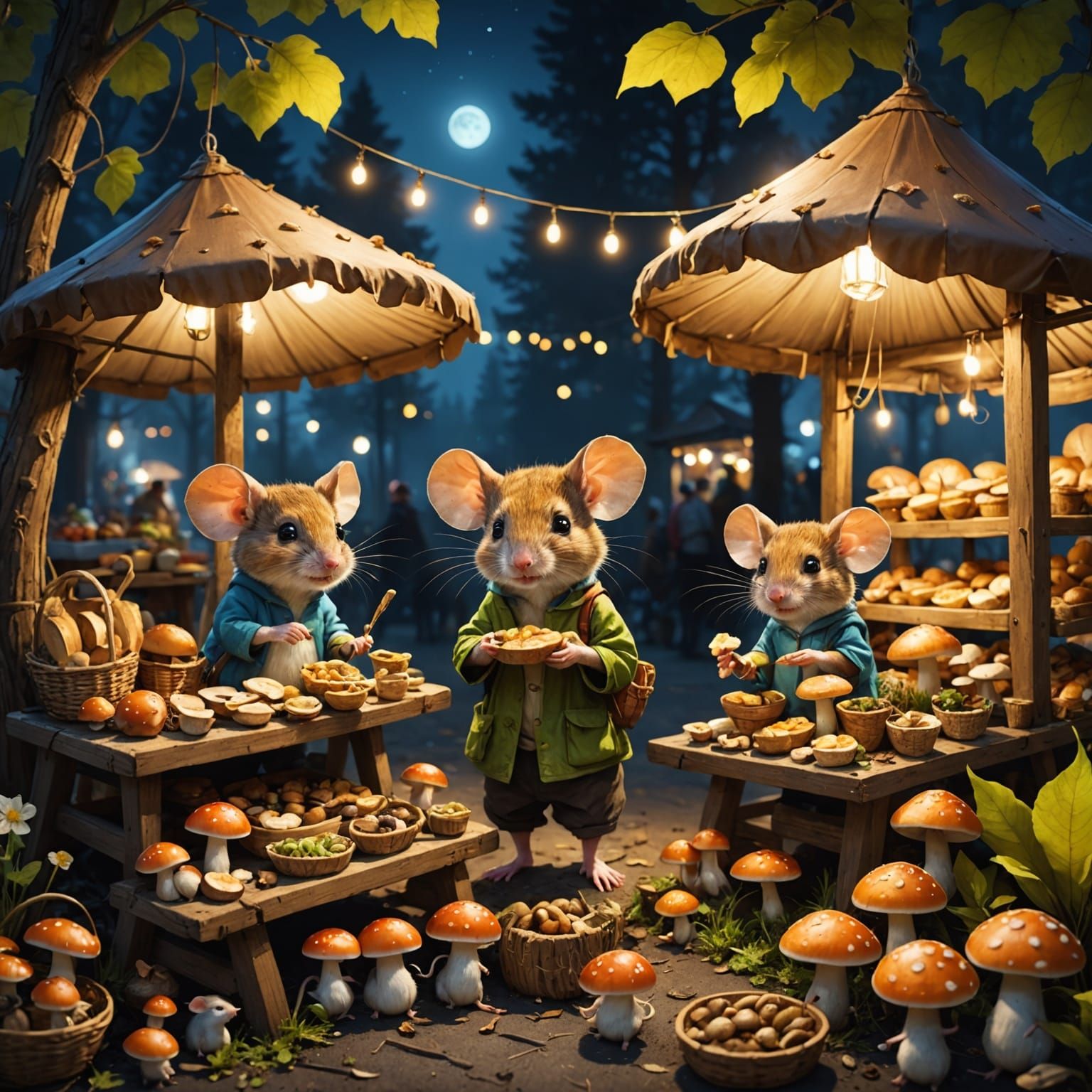 Night Market   by @Derpette