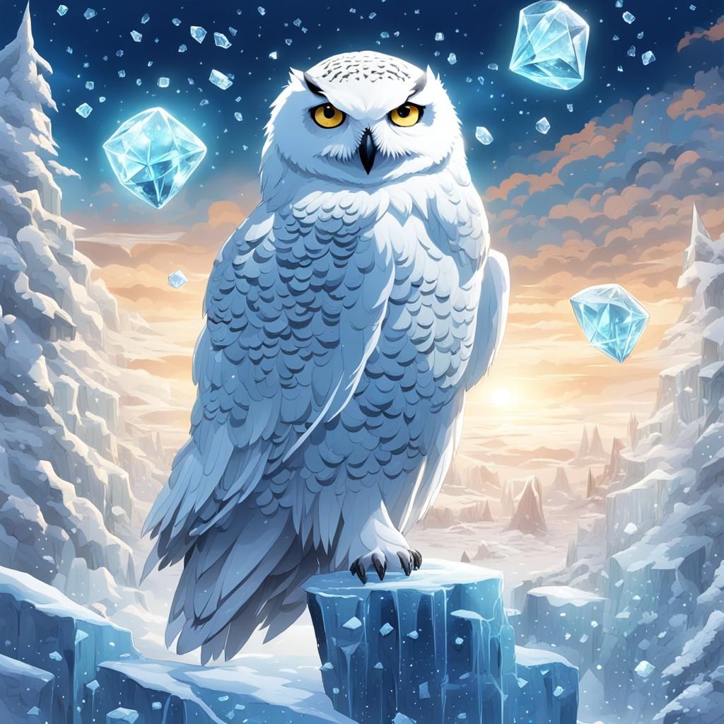 snowy owl - AI Generated Artwork - NightCafe Creator