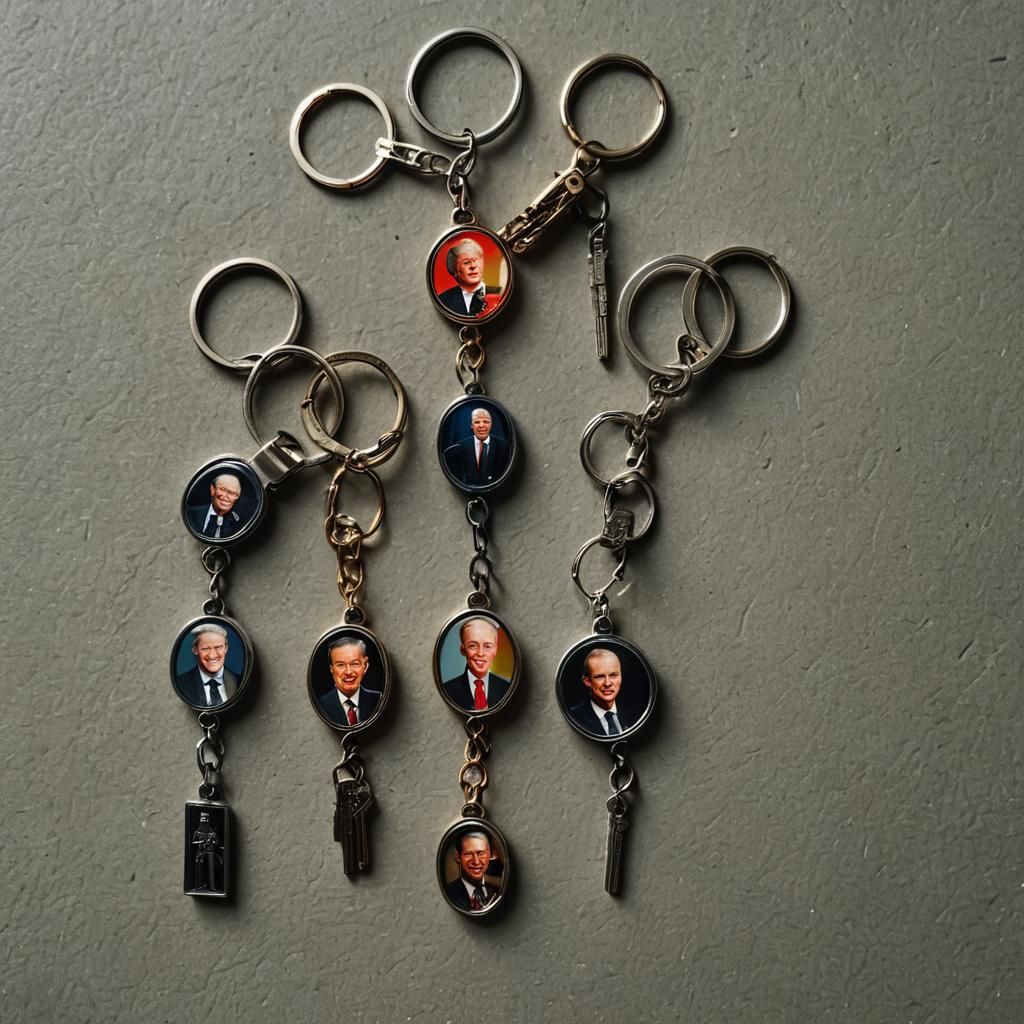 world leaders keychain