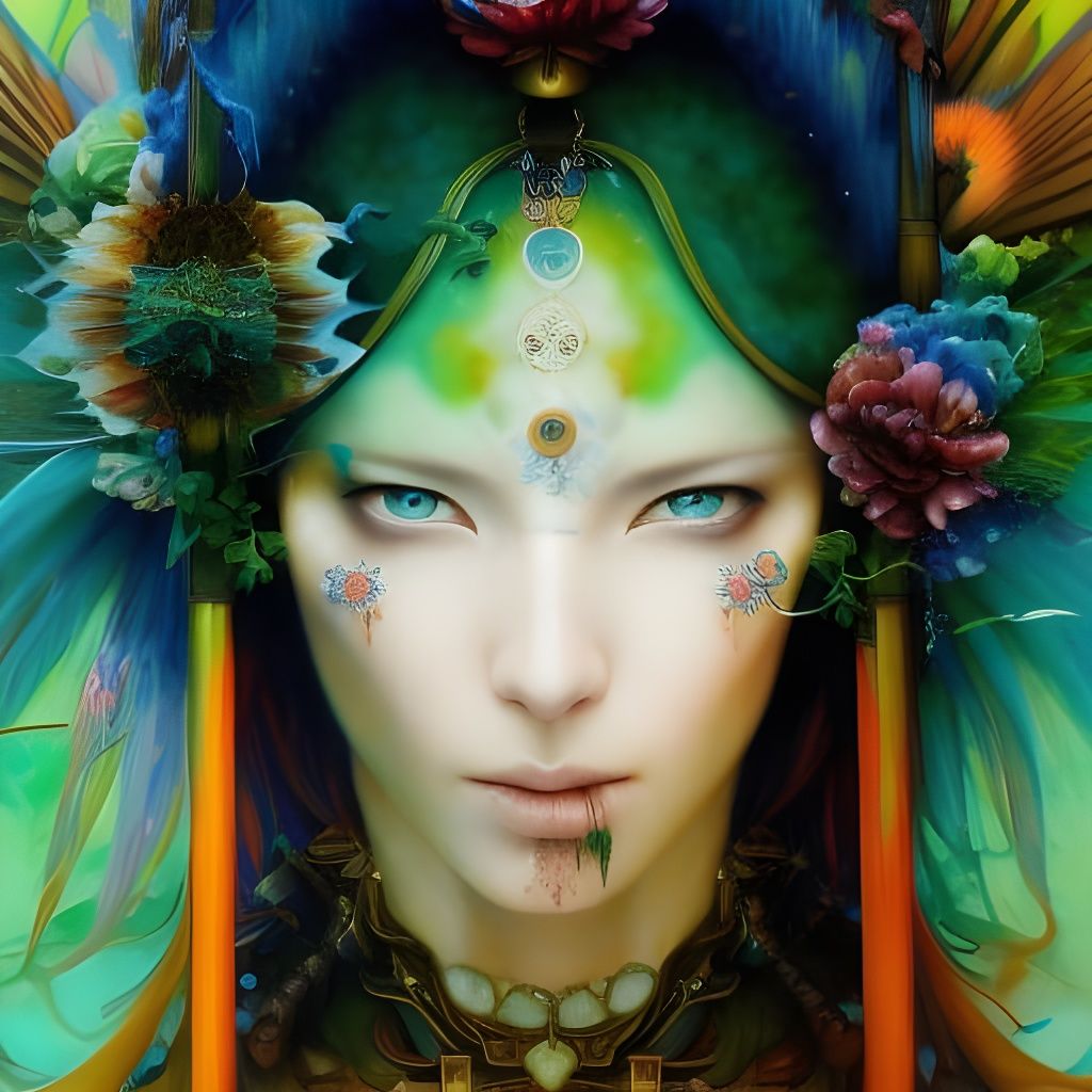 Psychedelic Vision of a Soothsayer - AI Generated Artwork - NightCafe ...