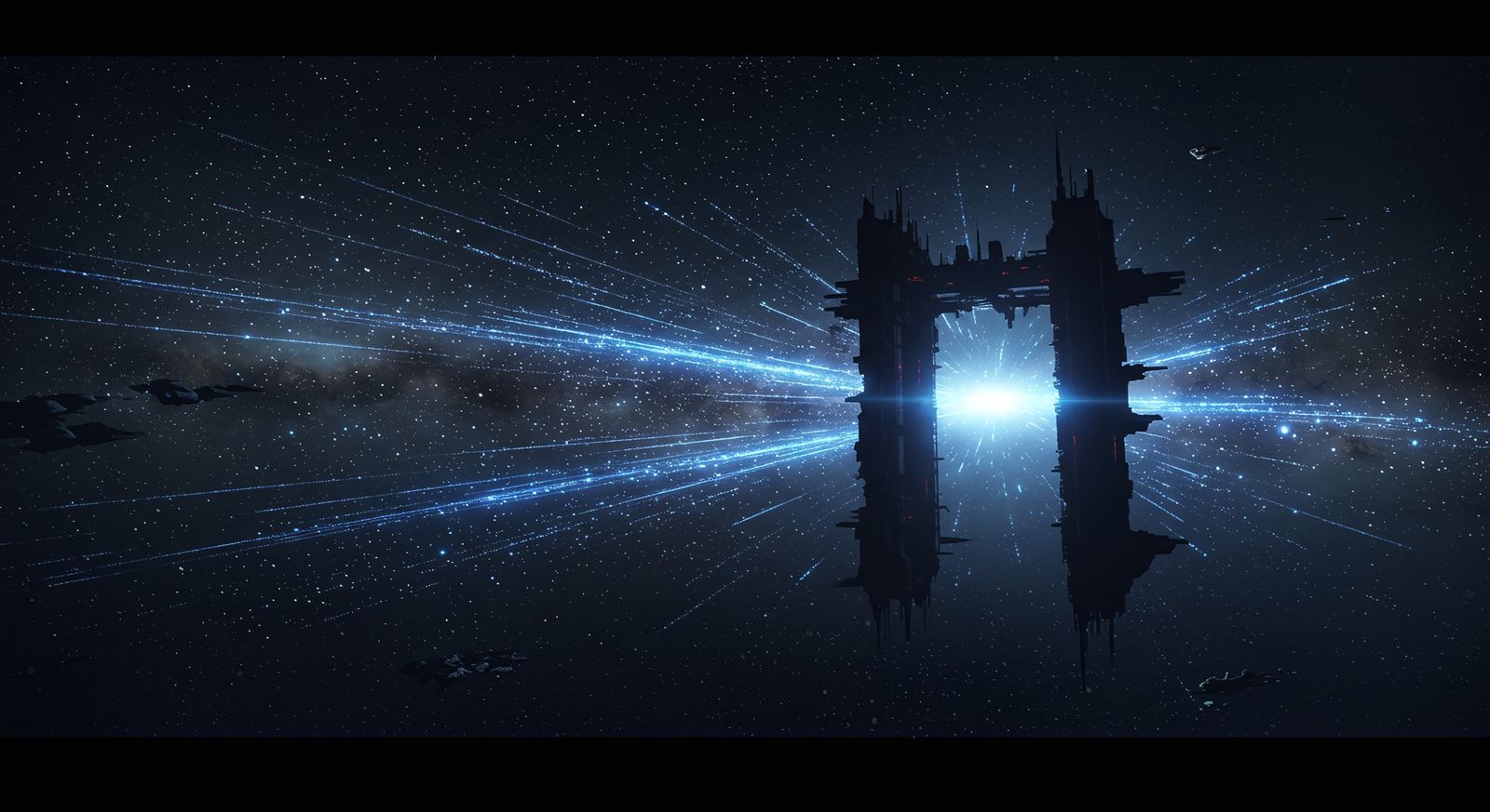 C-beams glittering in the dark near the Tannhäuser Gate.