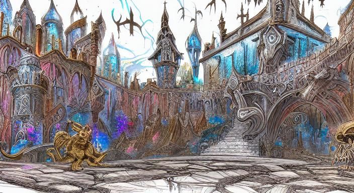 The fantastical world of Beauty and the Beast pop-up book. T...