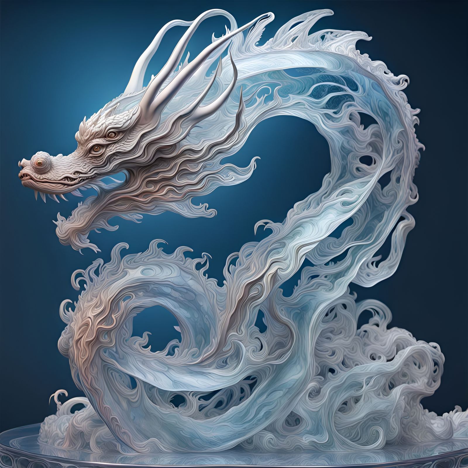 Chinese dragon  by @Eldran Cave