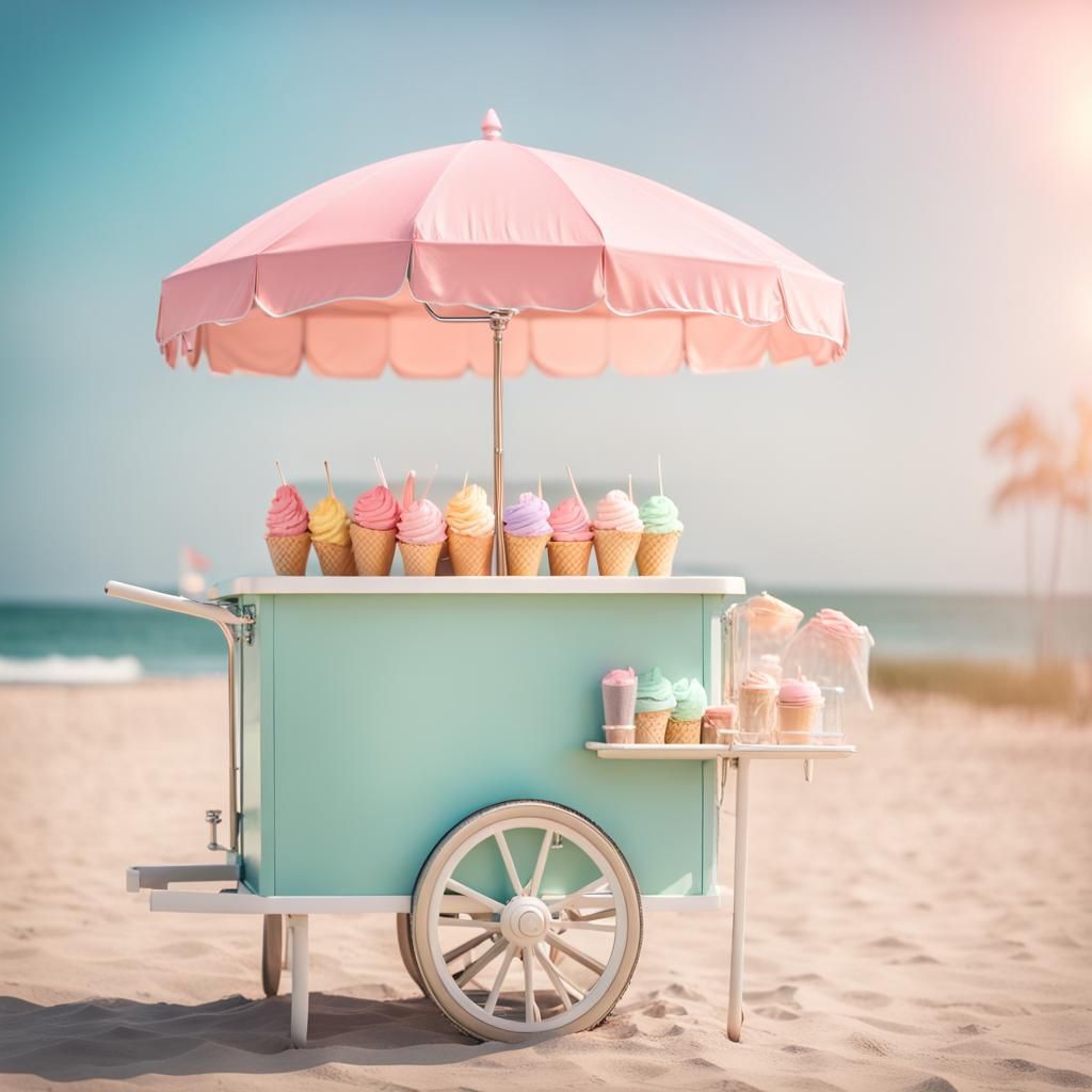 ice cream cart