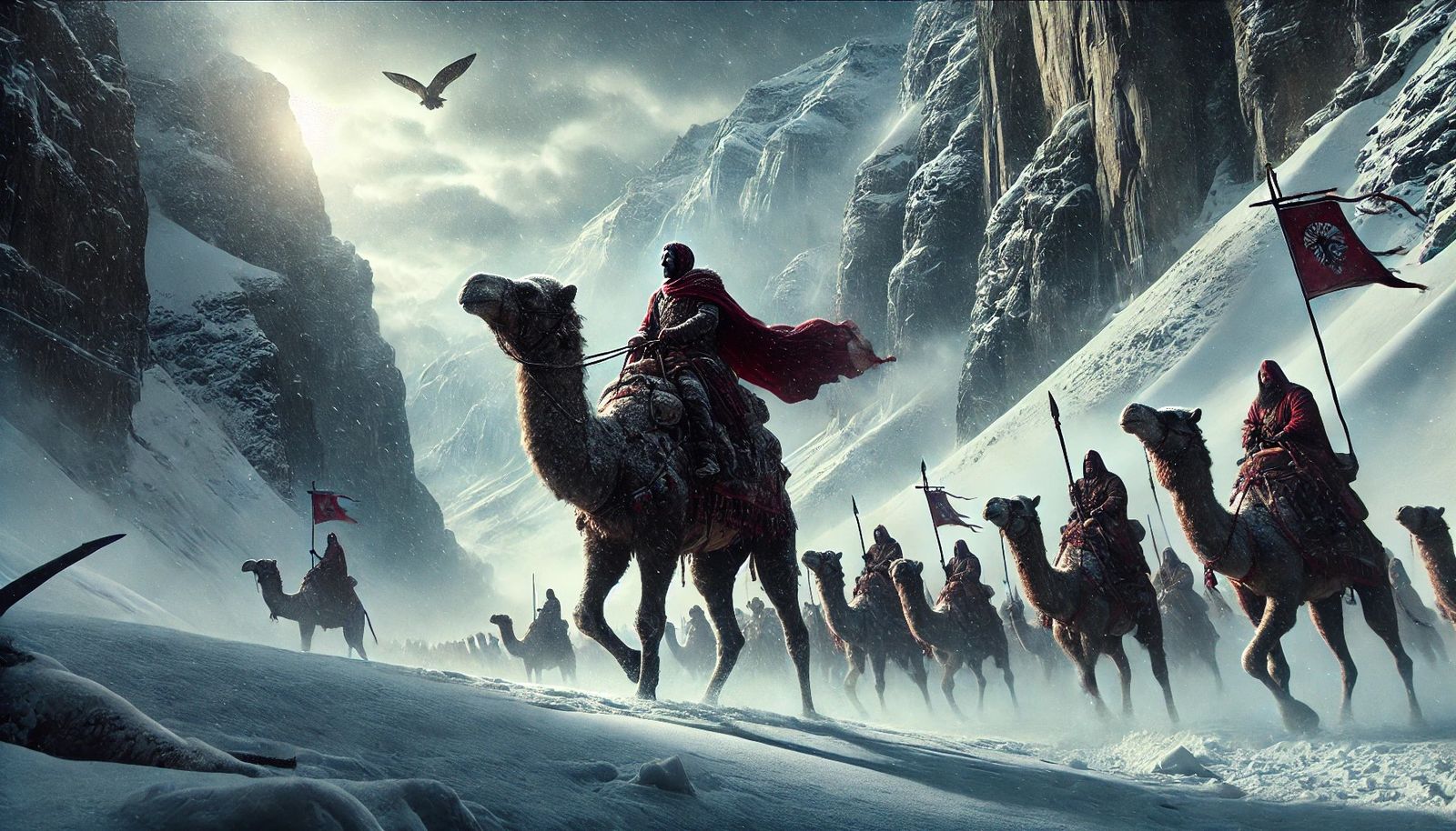 What if Hannibal had crossed the Alps on the back of a camel!  by @Amina