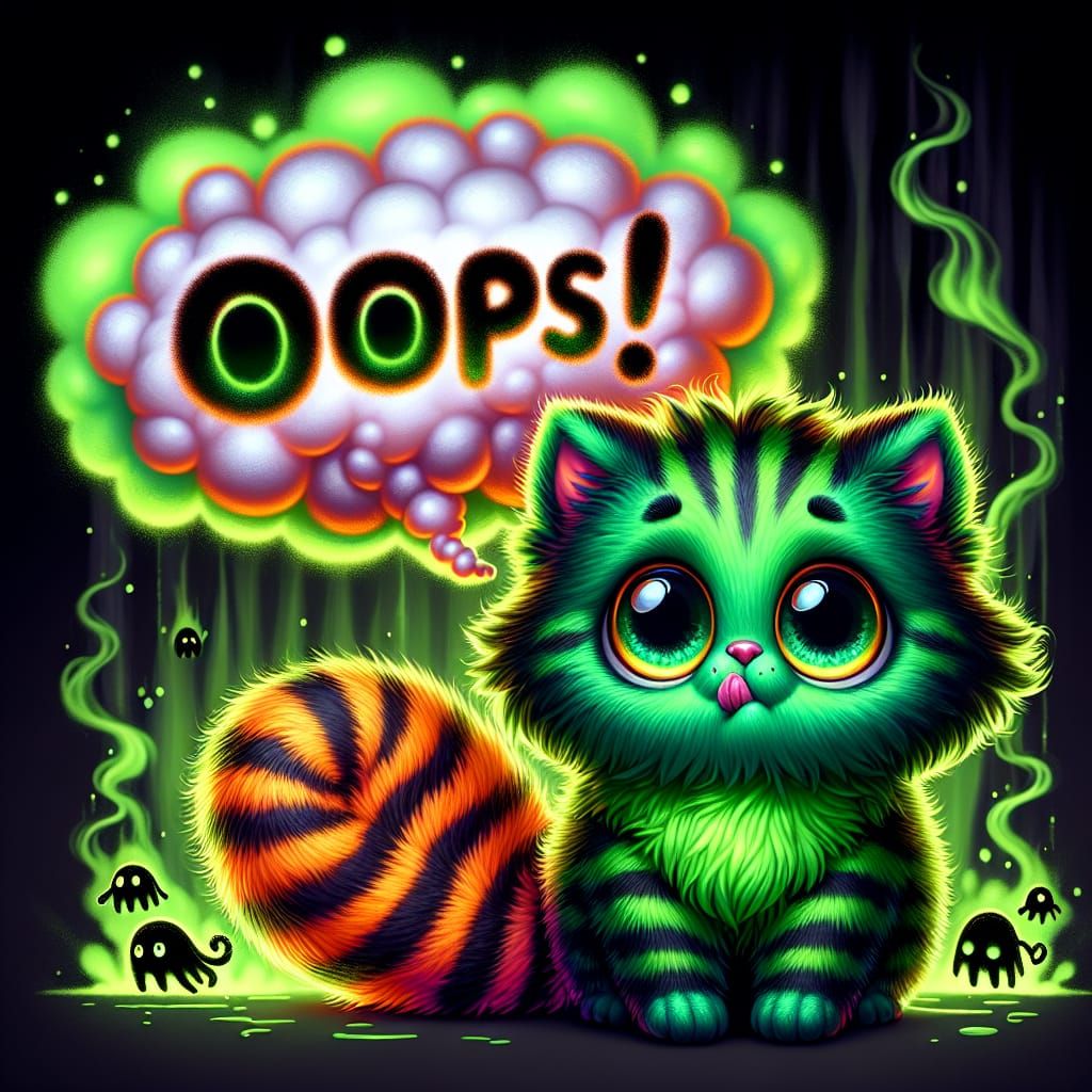 maybe I shouldn't have tried that potion?  by @Fella Spears