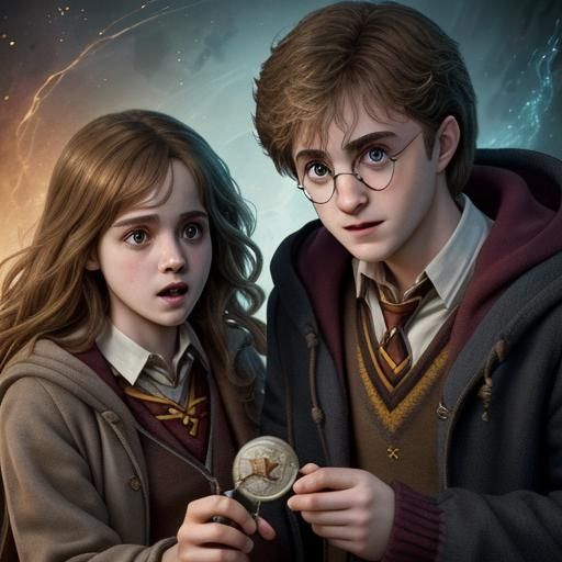 Harry Potter and Hermione Granger - AI Generated Artwork - NightCafe ...