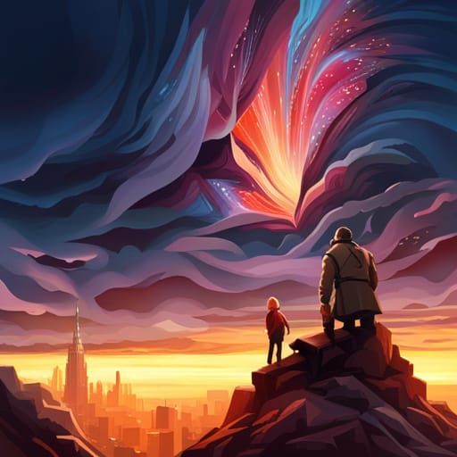 Witnessing the explosion in the clouds - AI Generated Artwork ...