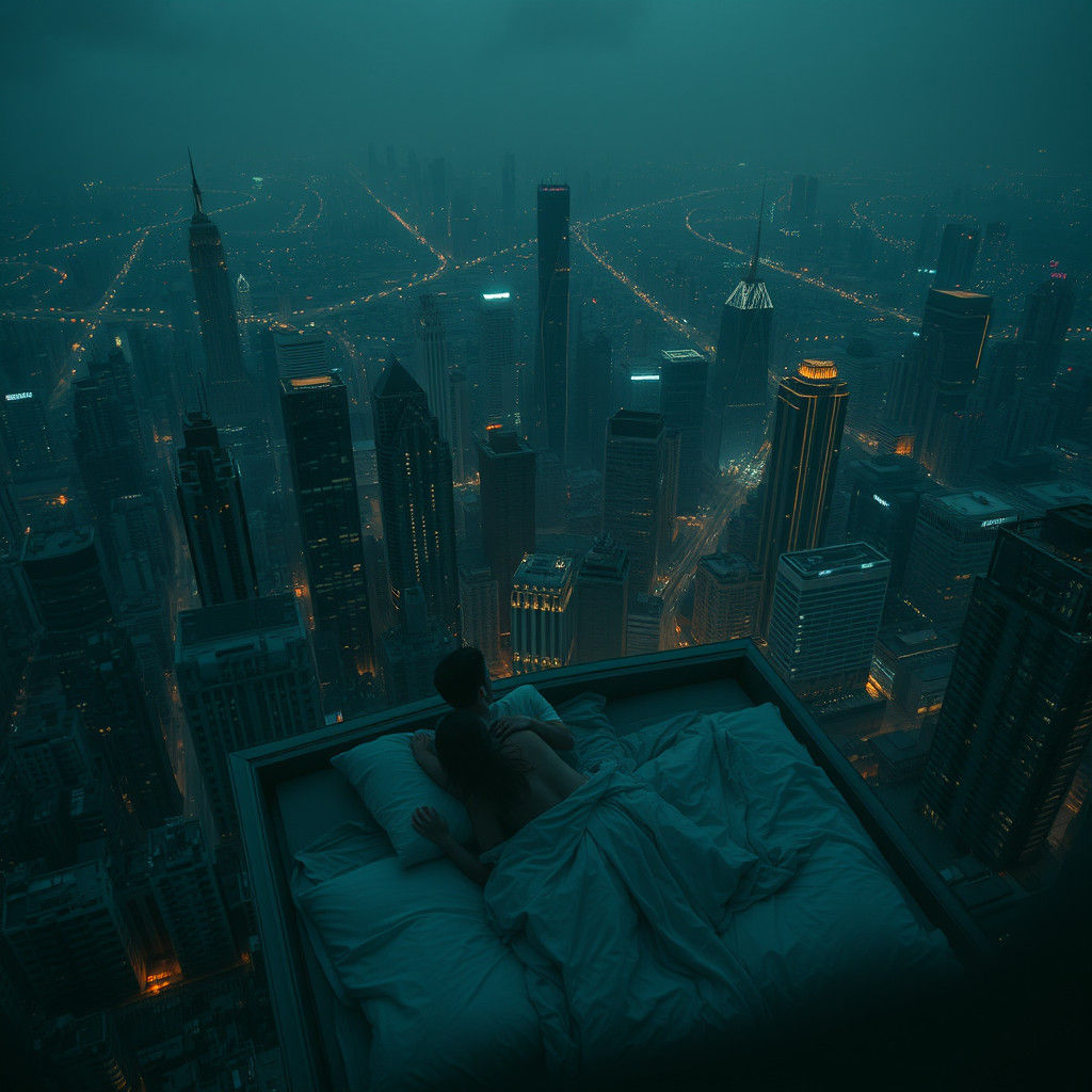 Dystopian Metropolis at Twilight: An Existential Vision