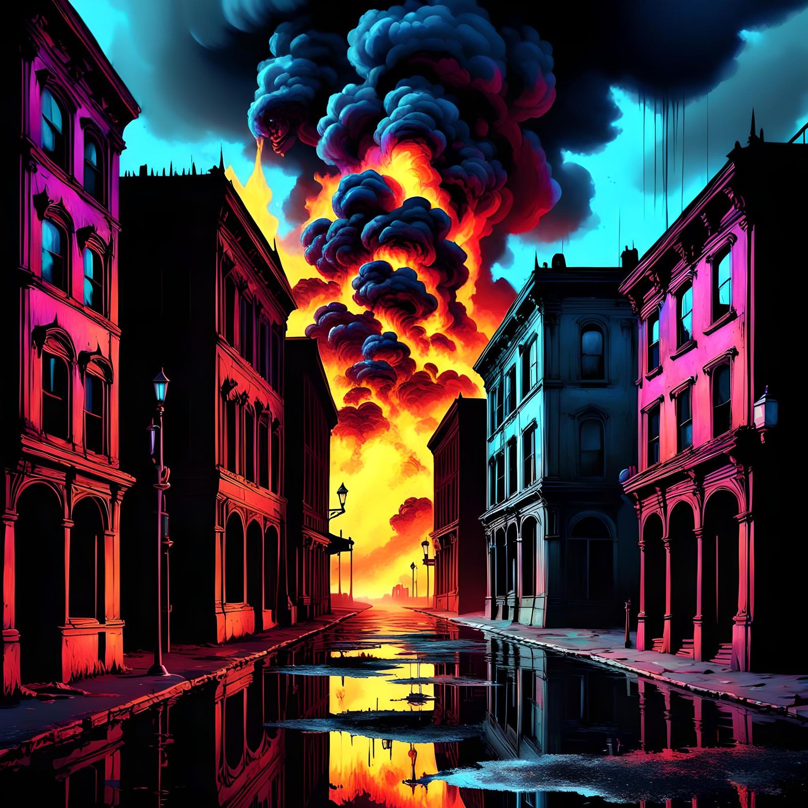 Armageddon Days Are Here Again gothic art baroque mysterious colorful