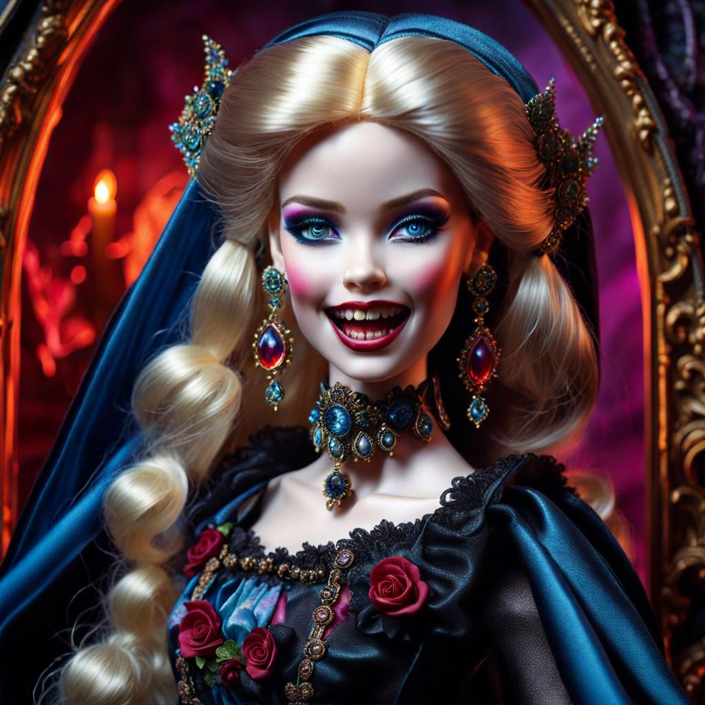 Barbie vampire - AI Generated Artwork - NightCafe Creator