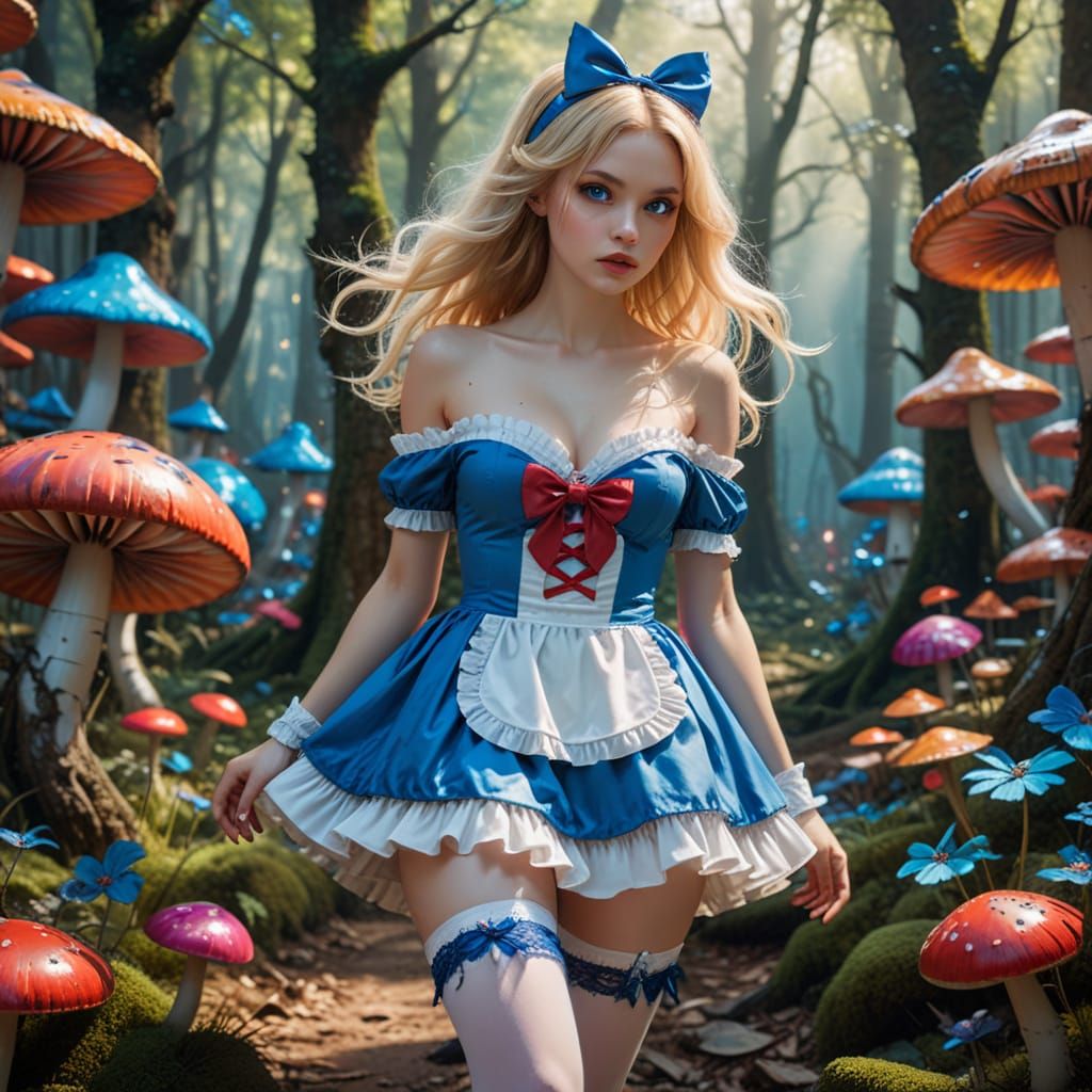 Ethereal Alice in Wonderland, Inspired by Mobius and Basquia...