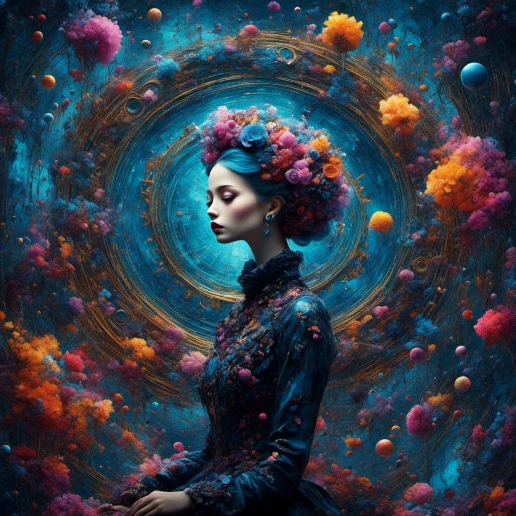 Hemi synch hologram 5d stimulation two hemispheres working as one wormhole energy frequency <lora:HotSynth:1.0>