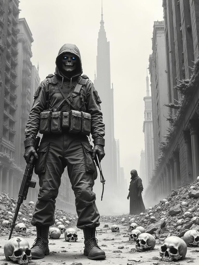 In the shadow of death. Destruction