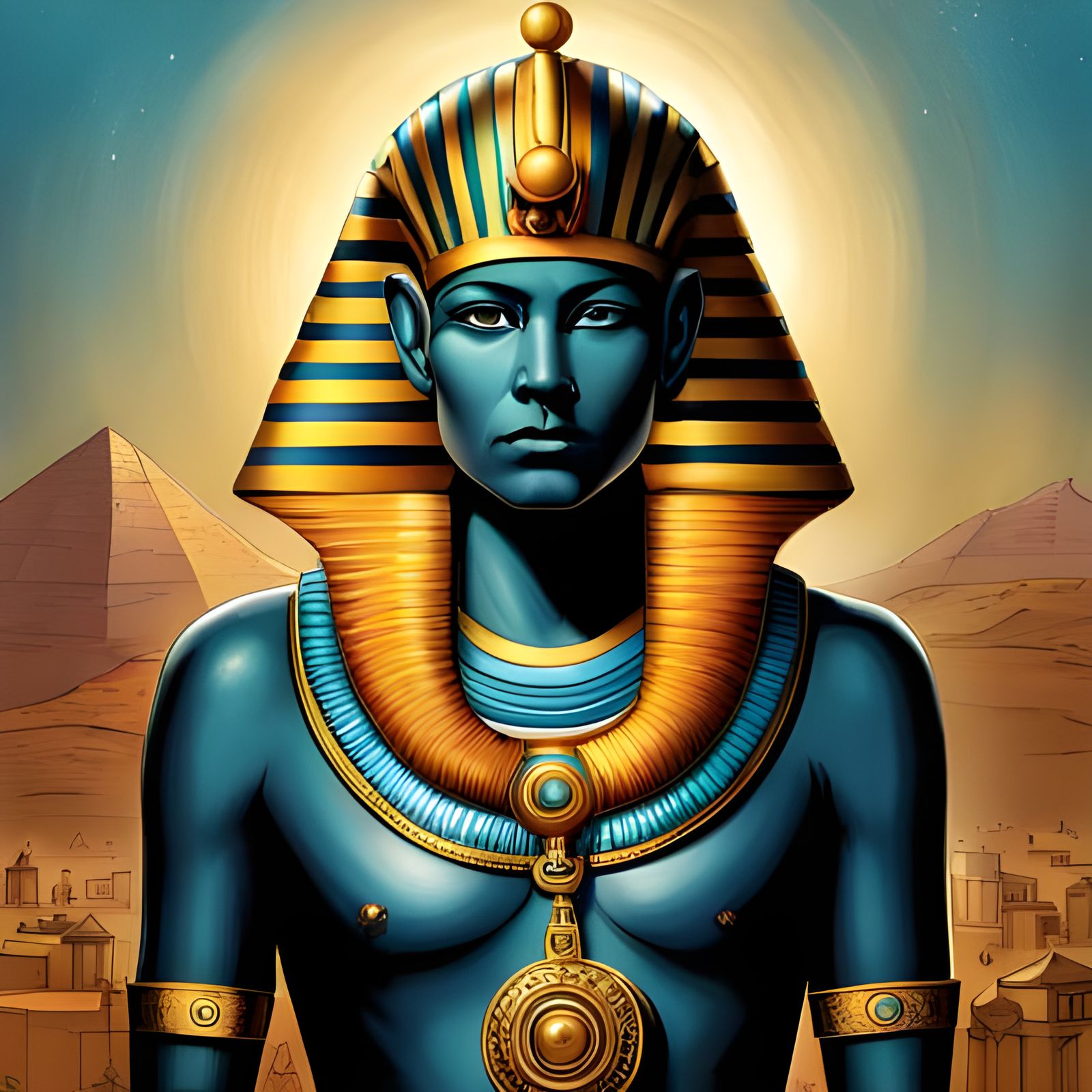 A Stunning Pharaoh of Ancient Egypt   by @Bdawg087 