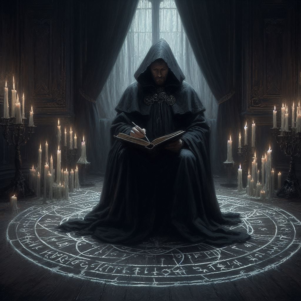 A Sorcerer Practicing His Art