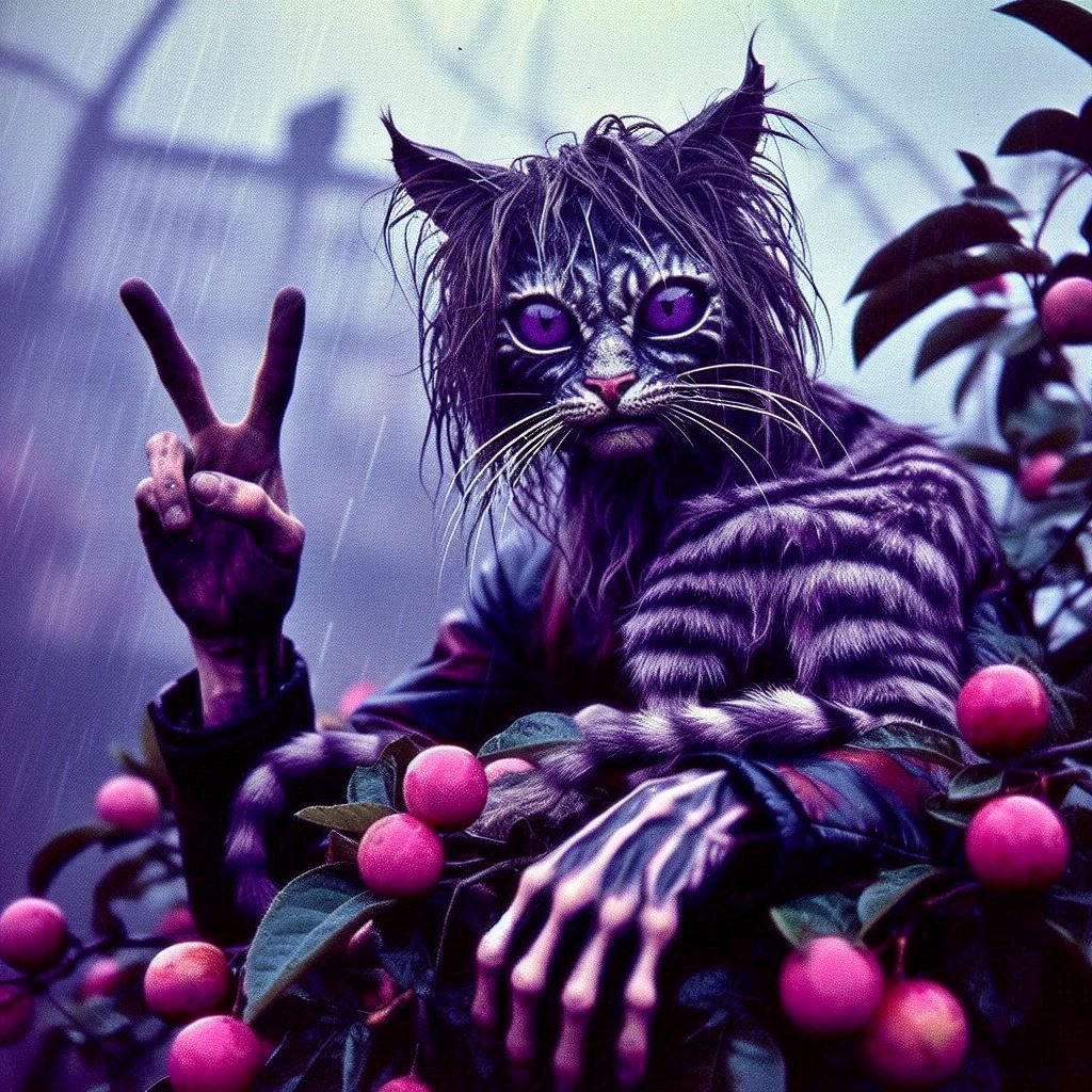 arm-fist cat coat conk