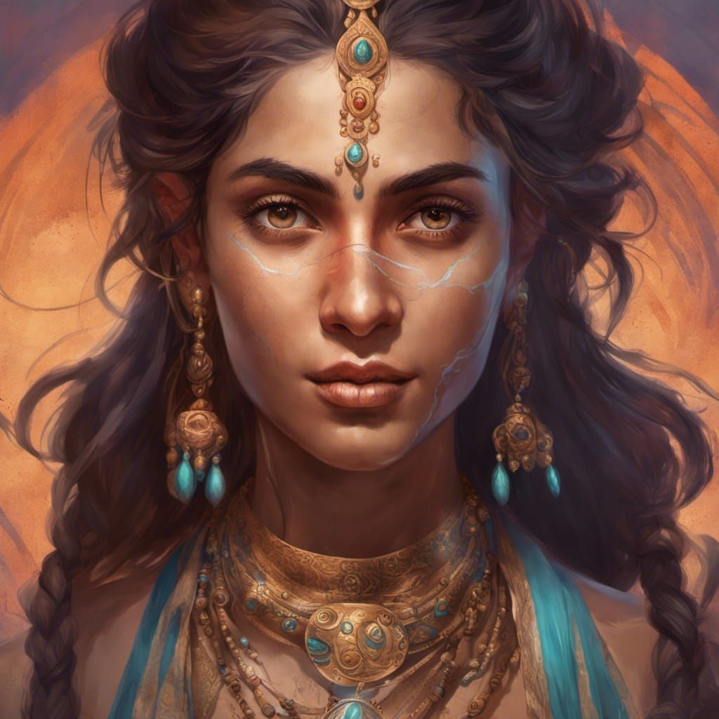 Hindu, Mother, Healer - AI Generated Artwork - NightCafe Creator