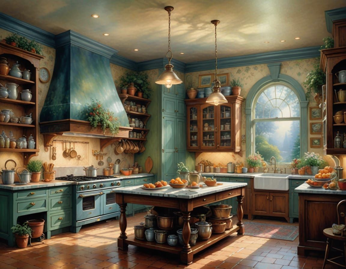 Kitchen  by @GhostGirl