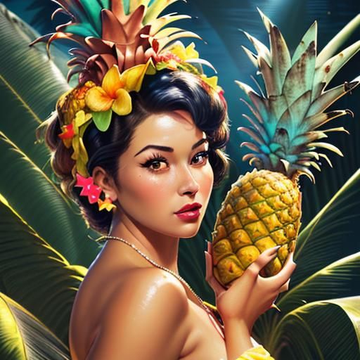 The pineapple girl