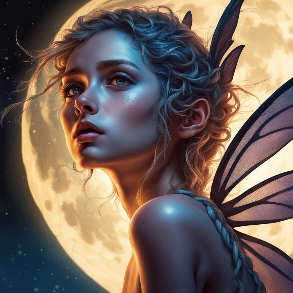 Moonlit Fairy - AI Generated Artwork - NightCafe Creator