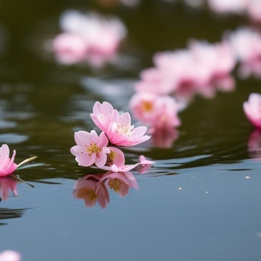 In a pond