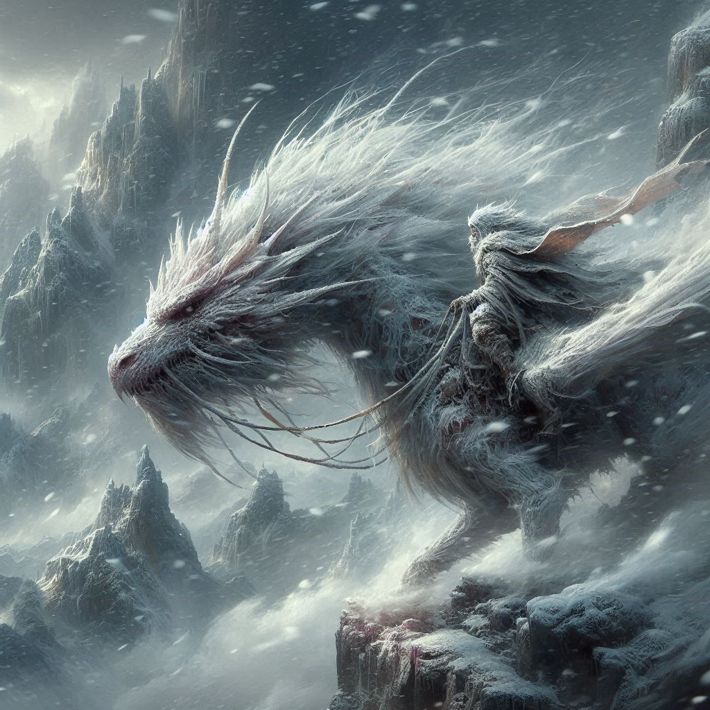 Riding a majestic Dragon