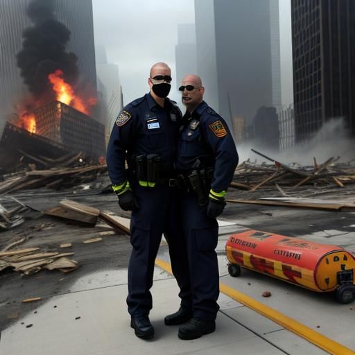 September 11, Ground Zero First Responders - AI Generated Artwork ...