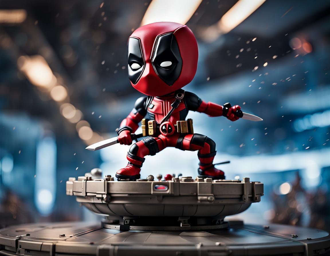 Bobblehead Deadpool - AI Generated Artwork - NightCafe Creator