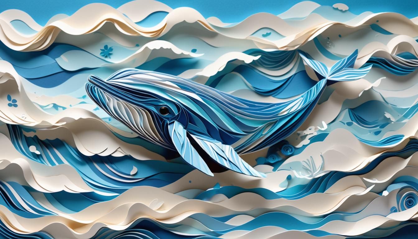 The blue whale - AI Generated Artwork - NightCafe Creator