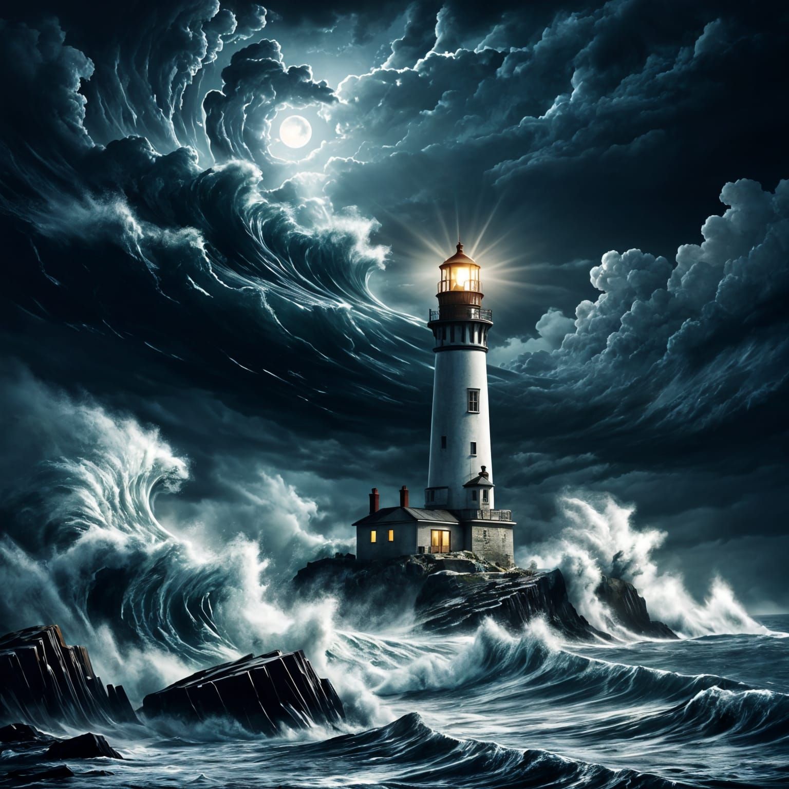 Stormy night  by @RedPixie