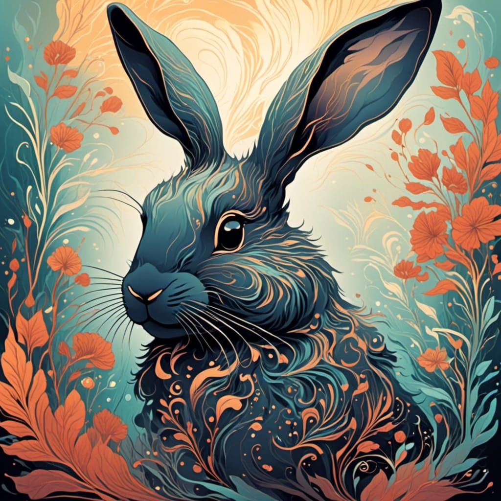 <lora:sMOkey:1.0> A smoky rabbit 