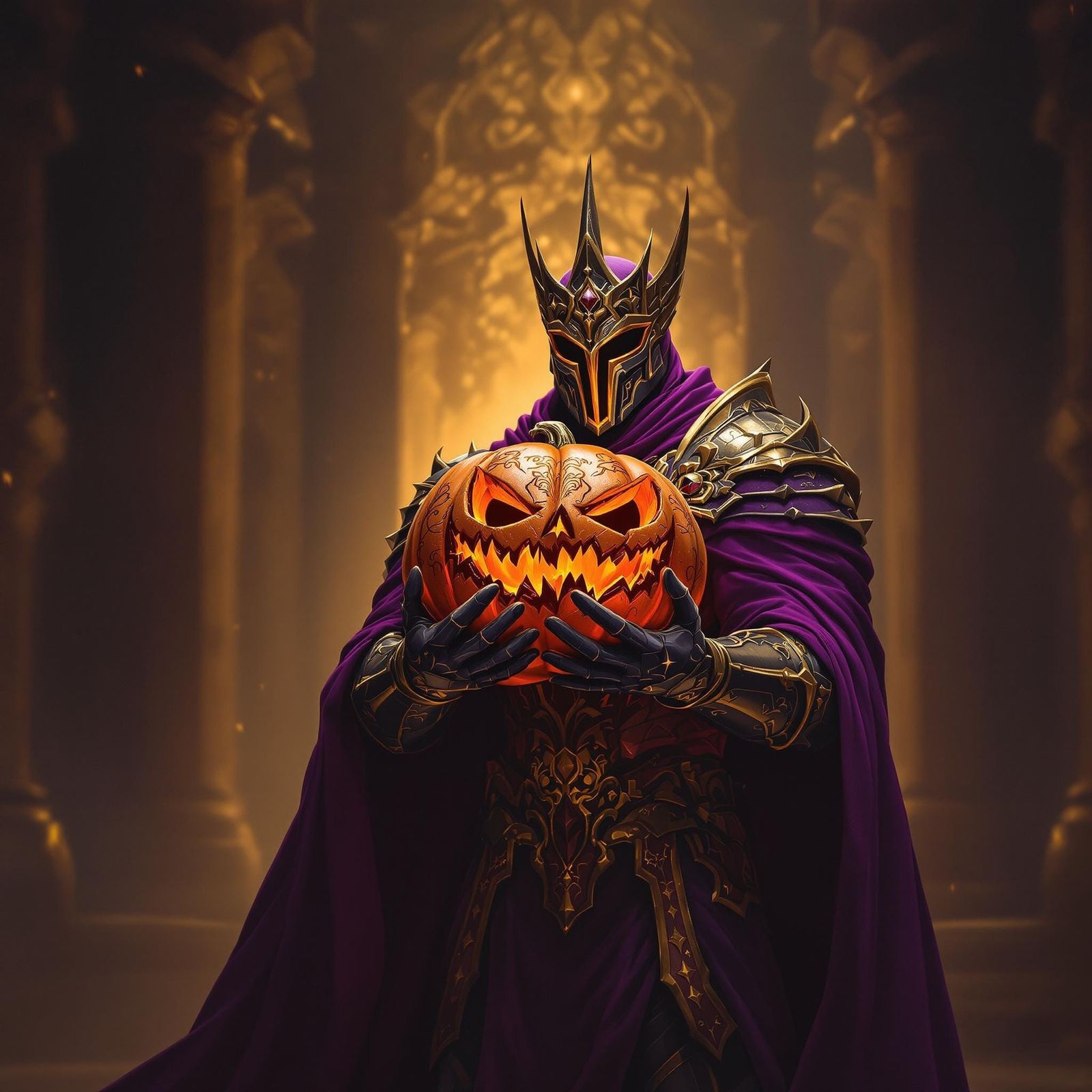 Purple Pumpkin Paladin