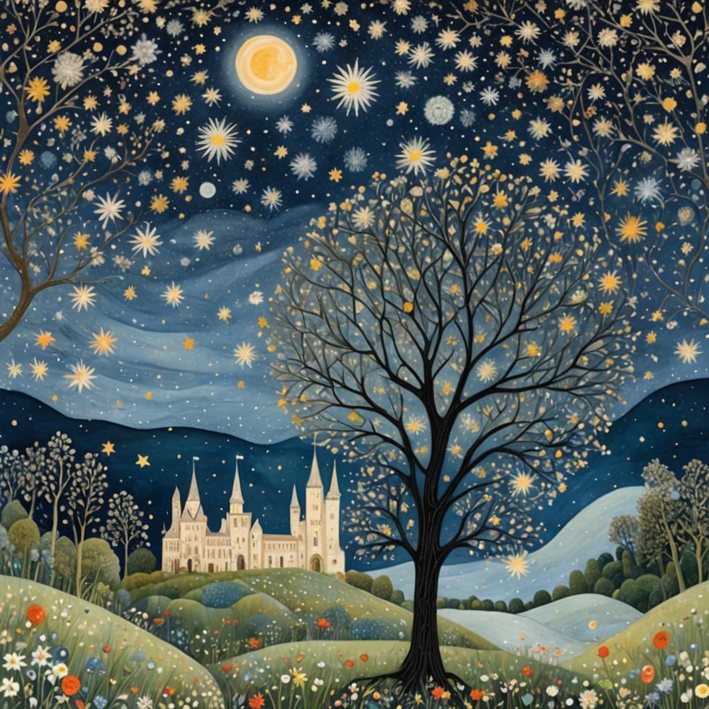 starry night sky