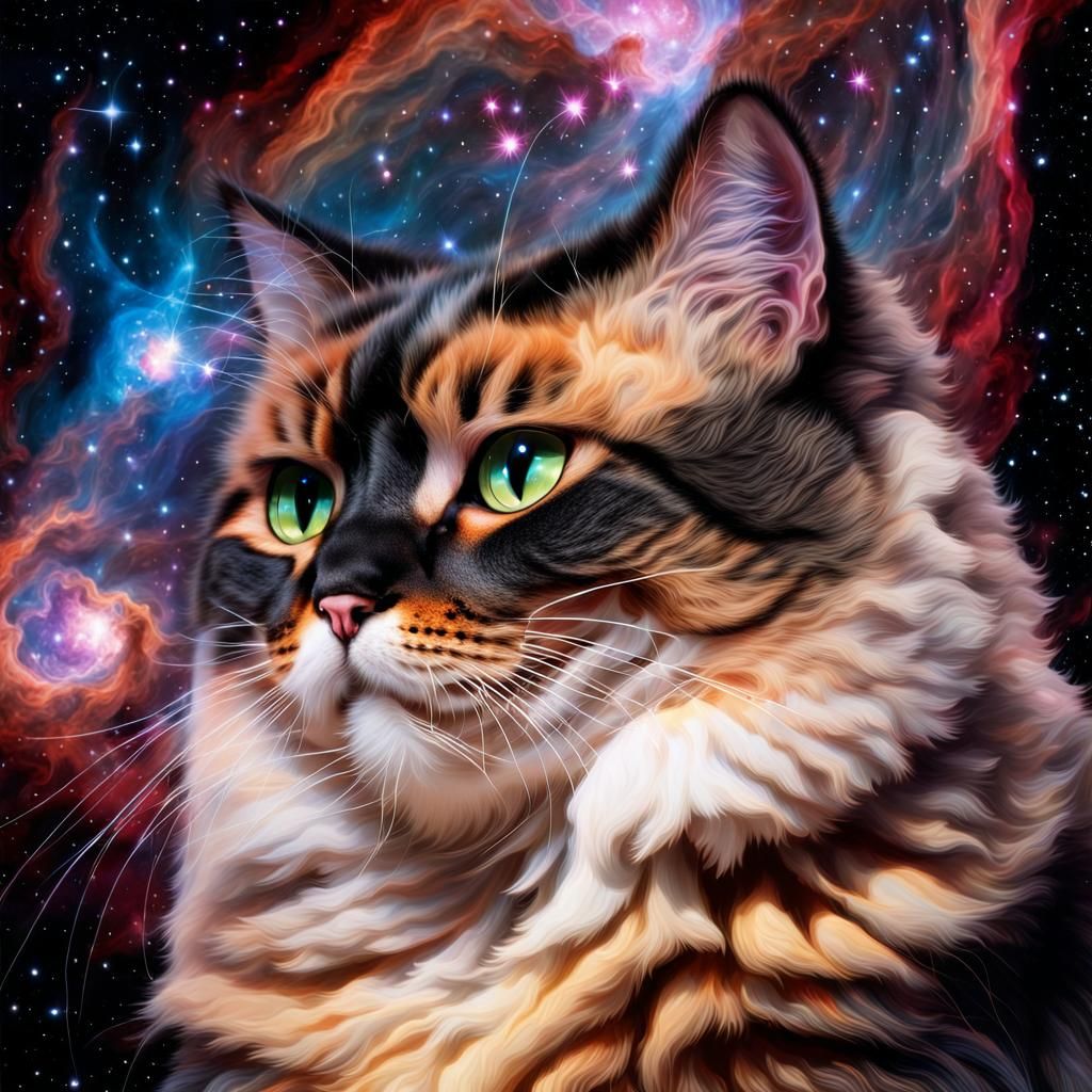 Musical cat nebula, stunning detail, masterpiece  by @Sullivan-Shaw