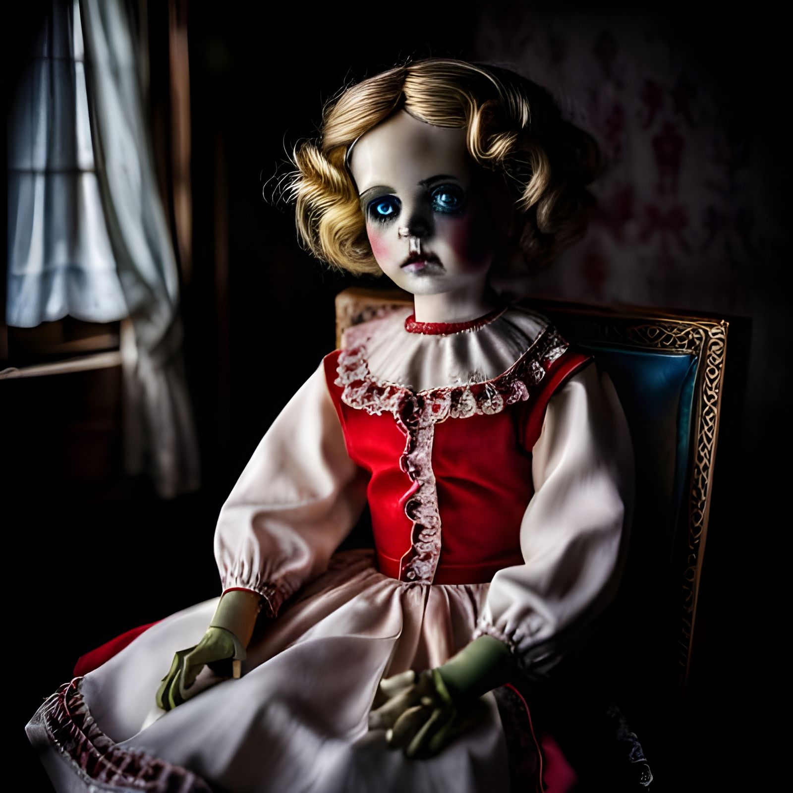 Haunted Doll - AI Generated Artwork - NightCafe Creator