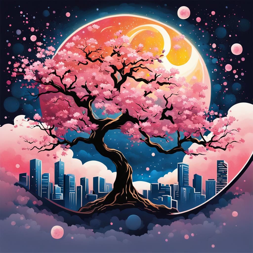 Cherry blossom tree