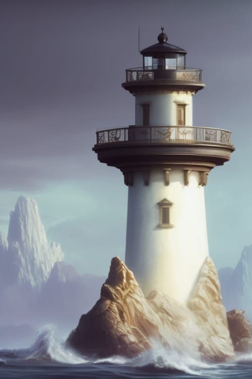 Lighthouse Neverending Story Inspired  by @SwaardWagon